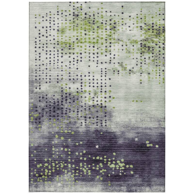 HomeRoots Geometric Transitional Rectangle Outdoor Rug