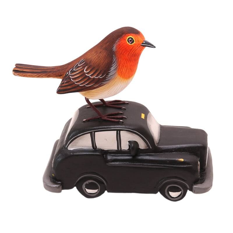 Novica Handmade Going Places Wood Statuette