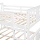 preview thumbnail 21 of 21, Full Over Full Bunk Bed with Guardrails - Sturdy Pine Wood Design