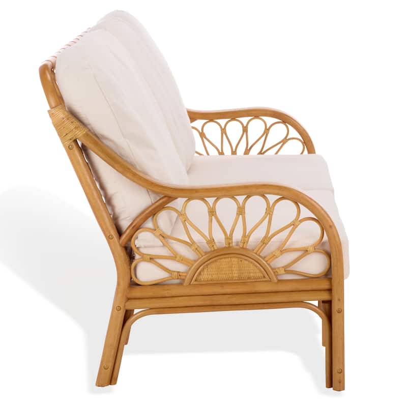 SAFAVIEH Couture Isaias Rattan Loveseat - 71"W x 36"D x 36"H