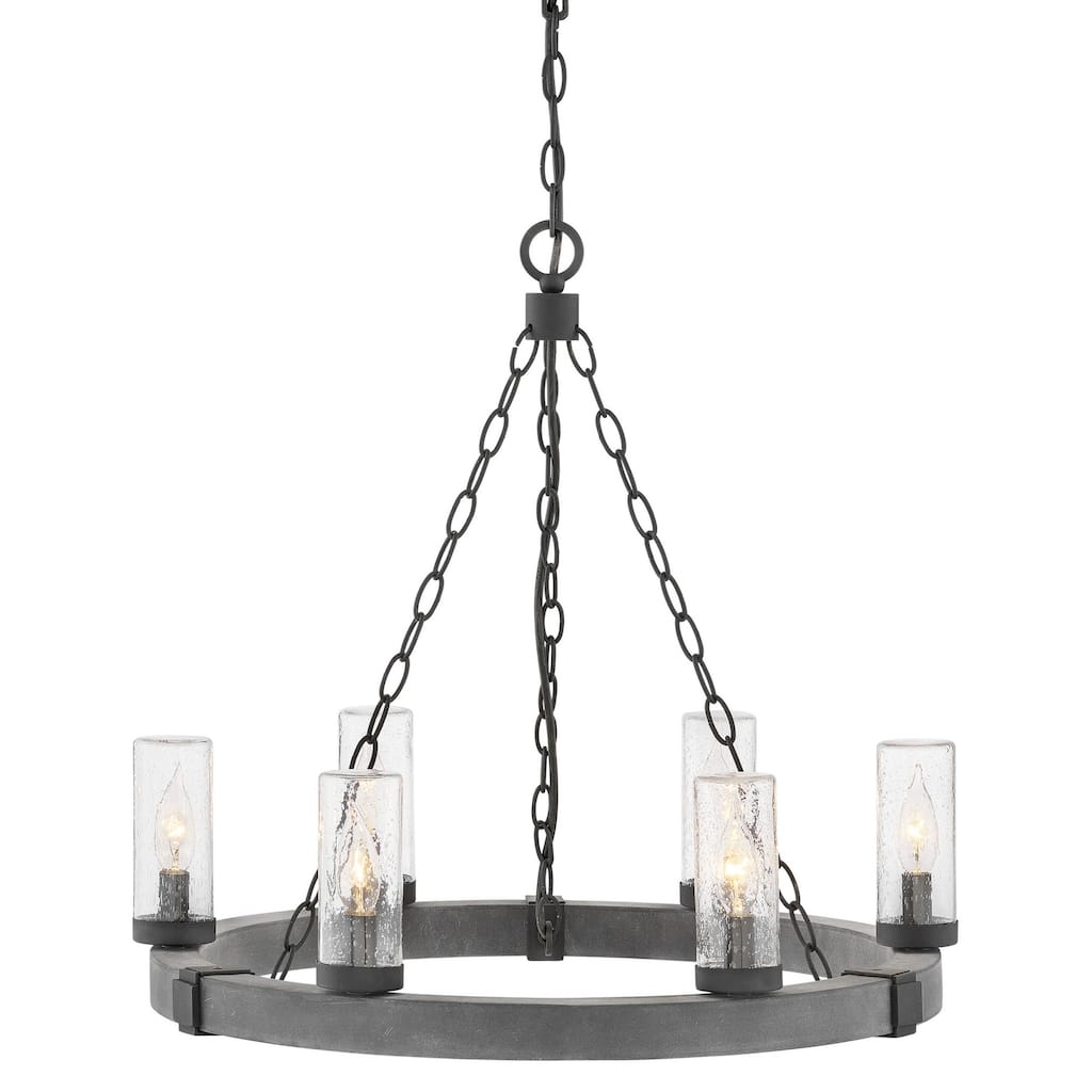 Hinkley Lighting Sawyer 12v 21w 6 Light 24" Wide Open Air LED Outdoor