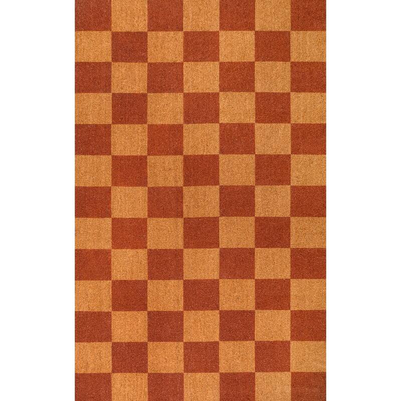 JONATHAN Y Classic Natural Coir Indoor/Outdoor Mat