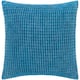 Whitley Faded Waffle Weave Cotton Throw Pillow - 18"x18" Cover Only - Blue