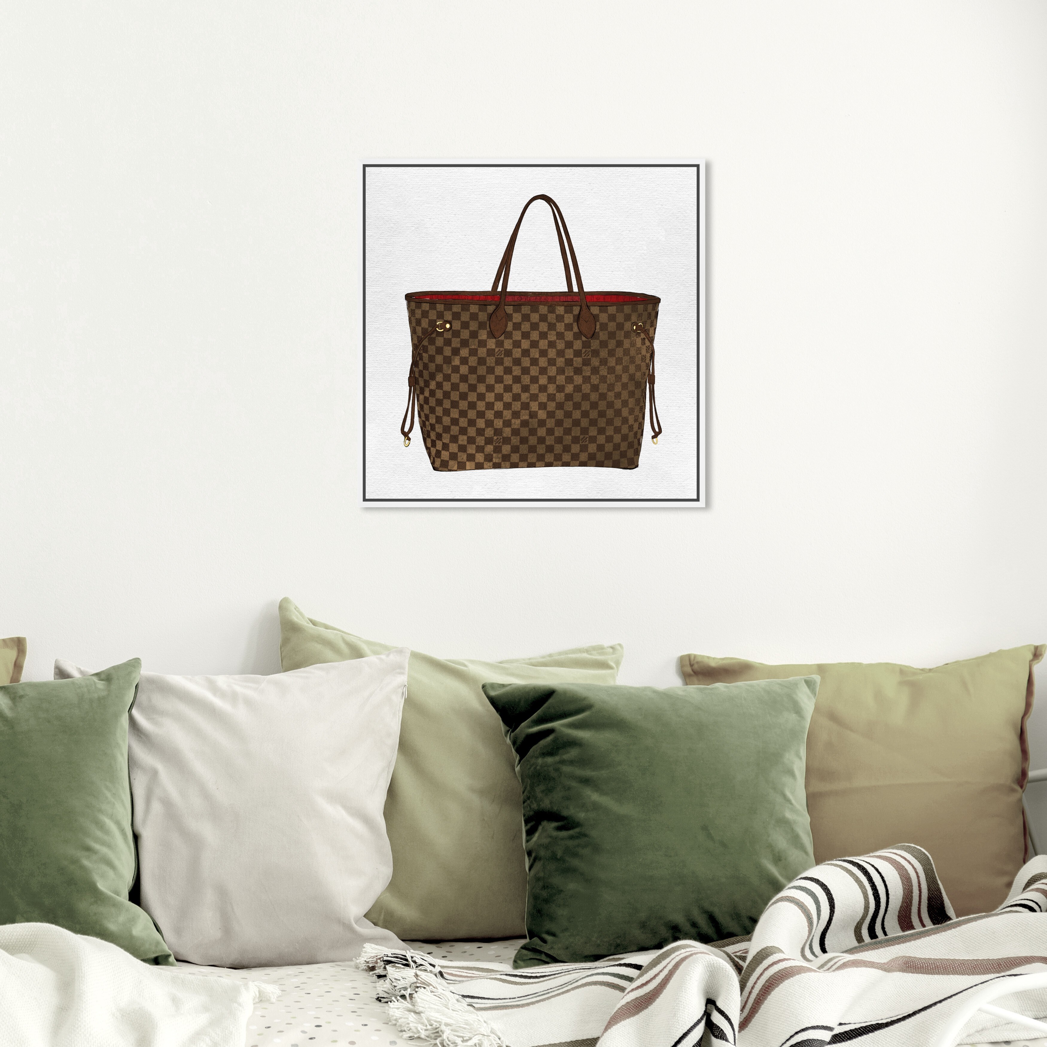 Louis Vuitton monogram wall  Wall decor bedroom, Bedroom wall