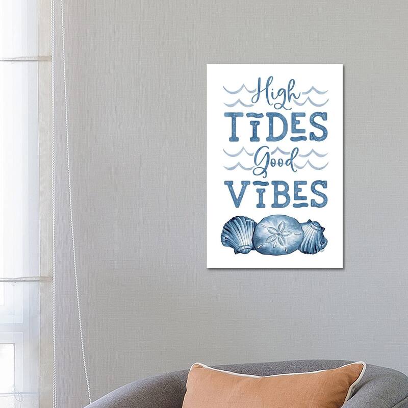 iCanvas "Deep Blue Sea X On White" by Tara Reed Canvas Print - 26x18x1.5