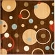 preview thumbnail 10 of 65, SAFAVIEH Porcello Masumah Modern Painterly Geometric Pattern Area Rug 7' x 7' Square - Brown/Multi