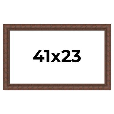 41x23 Frame Pewter Solid Wood Picture Frame Width 1.625 Inches | Interior Frame Depth 0.6875 Inches