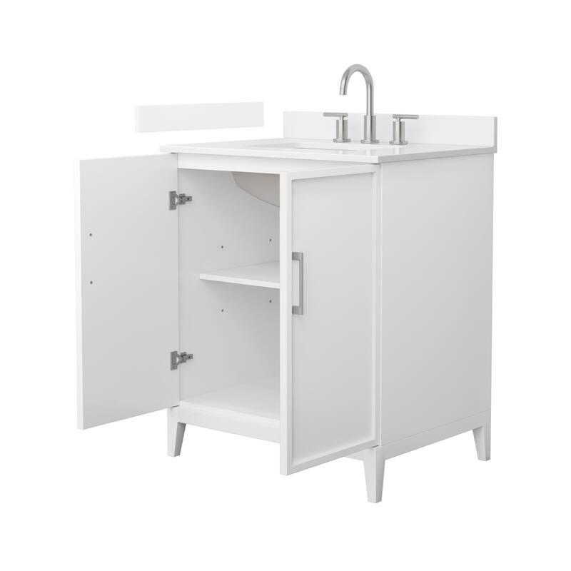 Elan 30-inch Single Vanity, 3 Hole Quartz Top