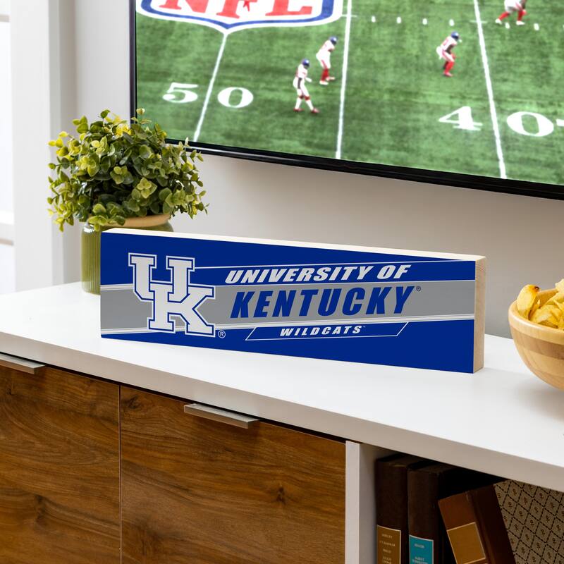University of Kentucky Wooden Tabletop Mantel Shelf Sign - 5" x 18"