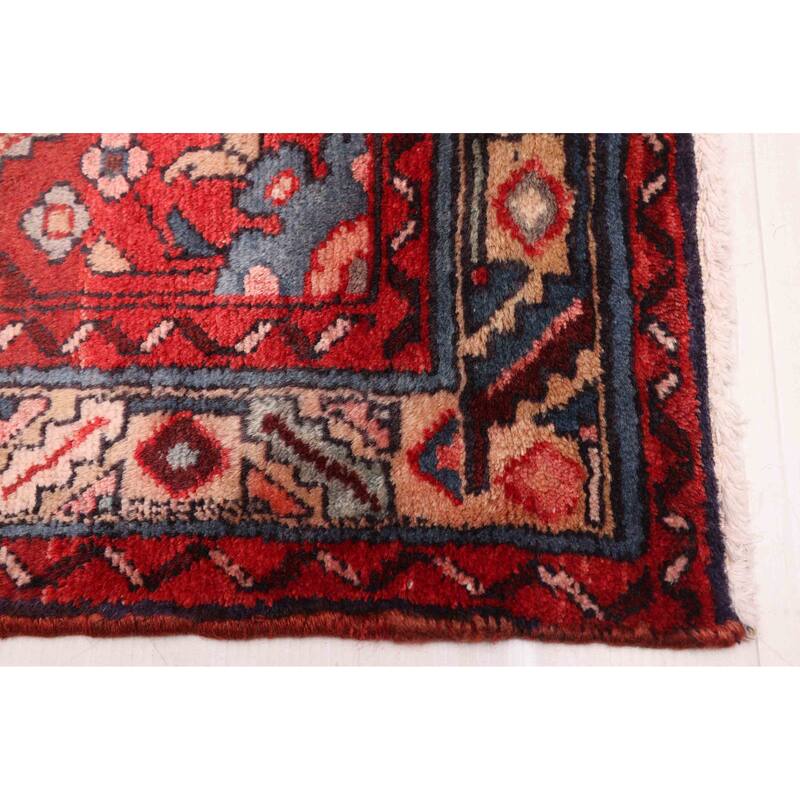 ECARPETGALLERY Hand-knotted Andelz Dark Navy Wool Rug - 3'4 x 10'4