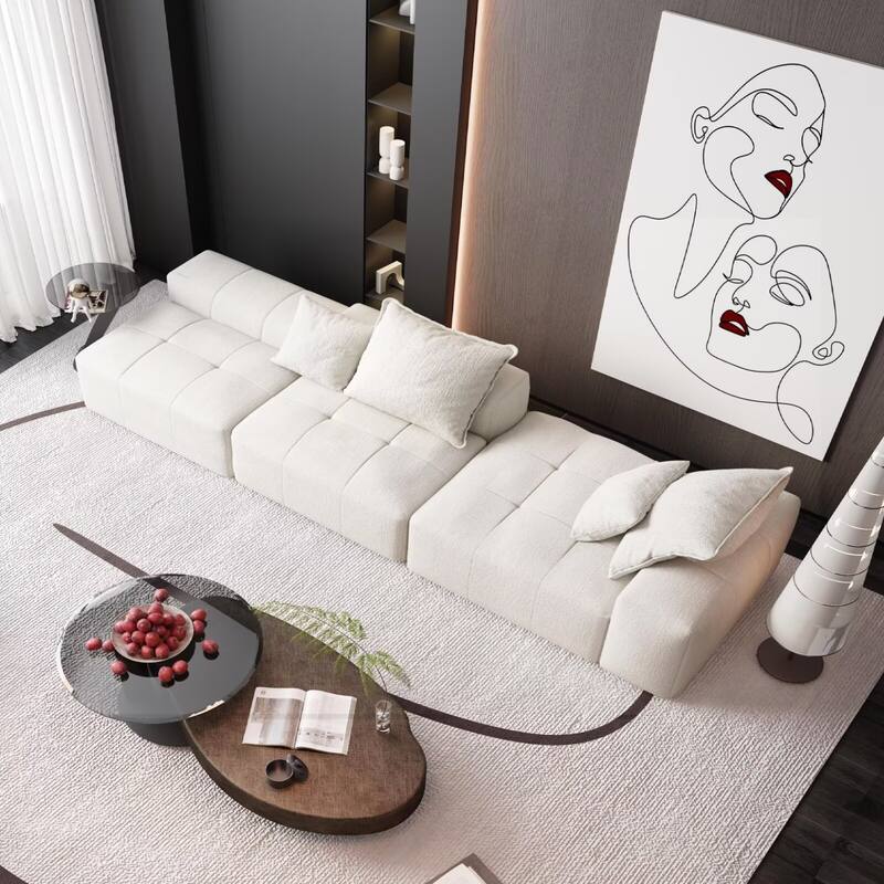 Oversized Modular Sectional Sofa,Sparkling Chenille Fabric,DIY Sofa