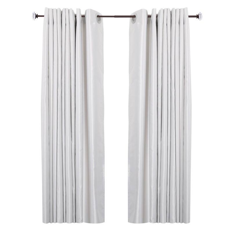 UTOPIA ALLEY Wall Mounted 3/4 Inch Curtain Rod - Adjustable Drapery Rods, Bedroom & Living Room Decorative Curtain Rods