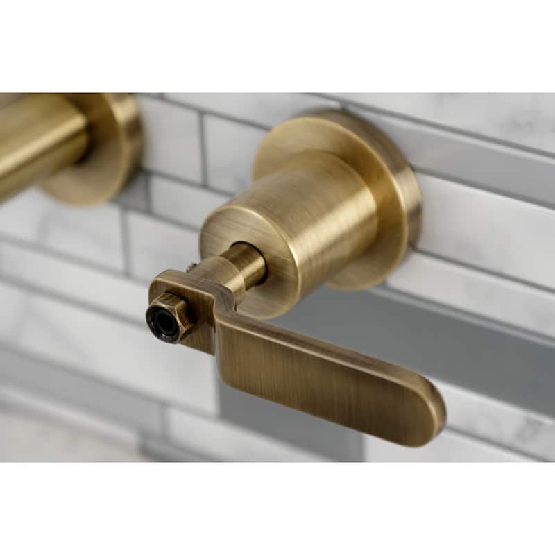 Whitaker Two-Handle 3-Hole Wall Mount Tub Faucet
