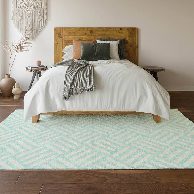 Premium Washable Super Soft Contemporary Mosaic Mayfield Rug