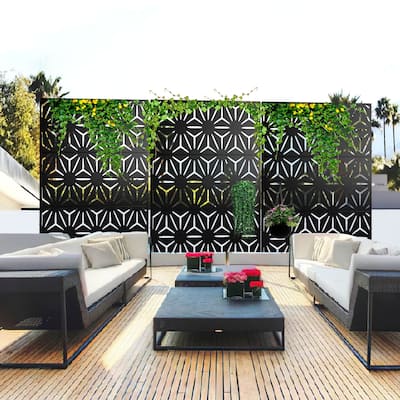 Privacy Screen Free Standing Star