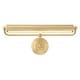 preview thumbnail 2 of 3, Miller Integrated LED Aged Brass Sconce