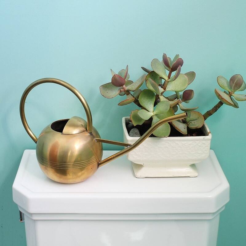 Achla Designs Brass Watering Can, Antique Finish