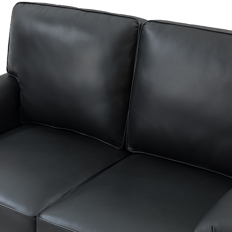 Irene Transitional Sofa with Nailhead Trim and Solid Wooden Legs