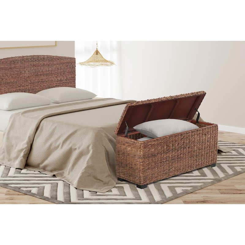 Caswell Woven Banana Leaf Storage Trunk