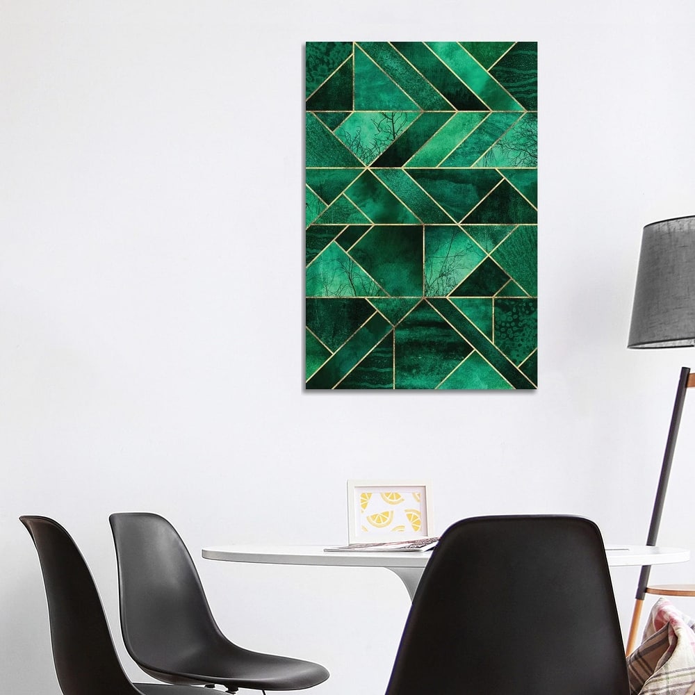 iCanvas "Abstract Nature - Emerald Green" by Elisabeth Fredriksson Canvas Print