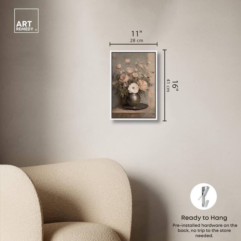 Porcelain Pink Canvas by Art Remedy