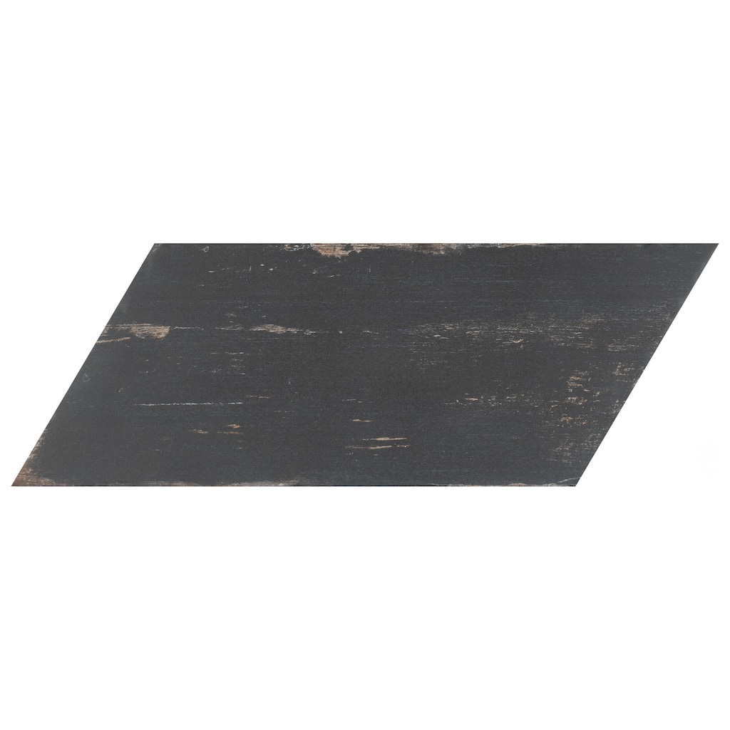 Merola Tile Retro Naveta Nero 7" x 16-3/8" Porcelain Floor and Wall Tile