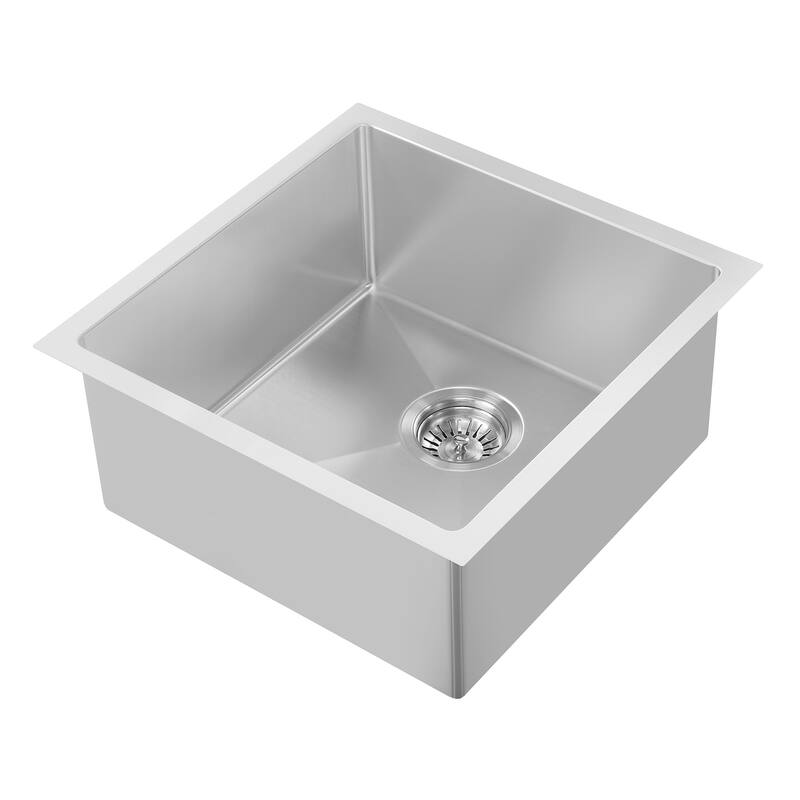 Whitehaus Collection Noah Plus Under Mount Kitchen Sink - Silver
