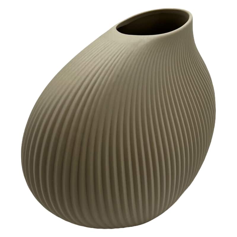 7 Inch Wide Modern Ceramic Vase for Flowers