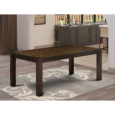 East West Furniture Lismore Modern Dining Table - Rectangle Rustic Farmhouse Table , 40x72 Inch, (Finish Options)