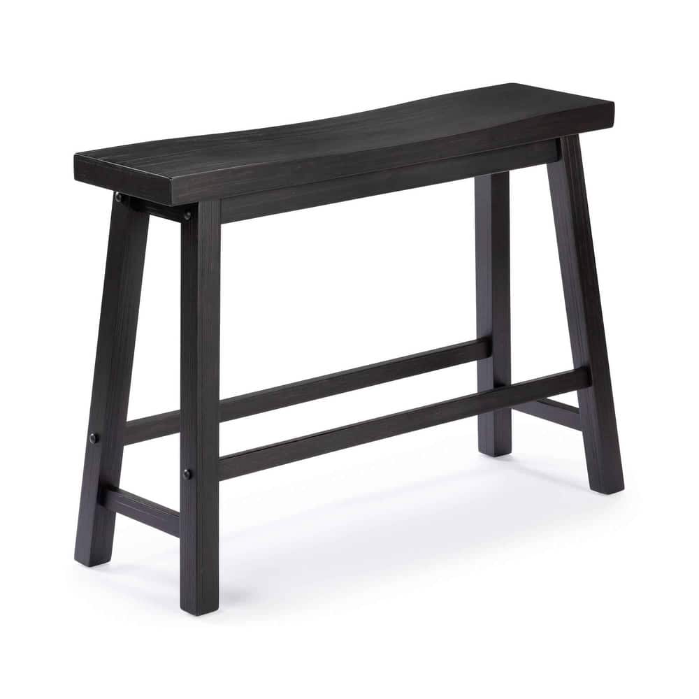 Sonoma Wood Saddle Dining Bench