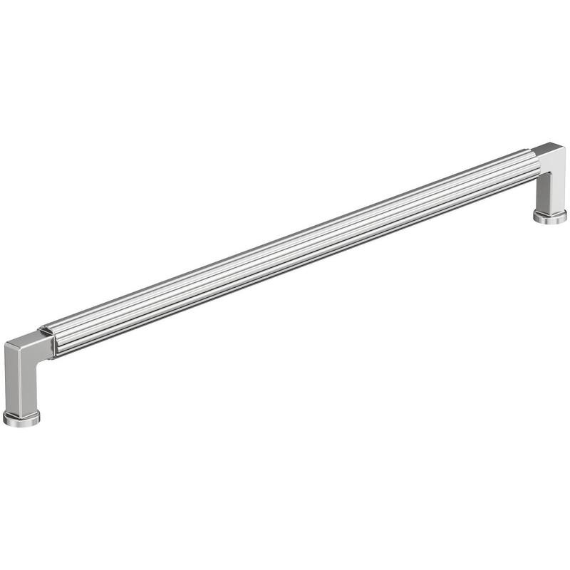 Amerock BP37649 Ballard 12-5/8" Center to Center Fluted Handle Cabinet - Polished Chrome