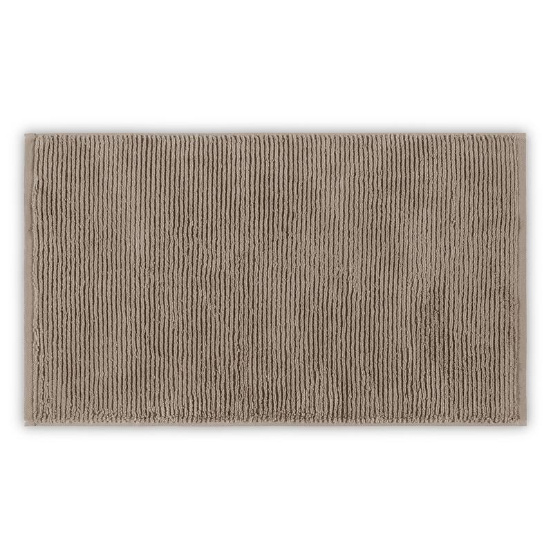 Slim Ribbed Bath Rug 60x90 - Warm Gray