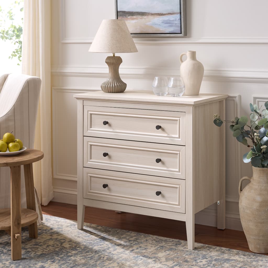 SAFAVIEH Quinta Chest of Drawers with 3 Drawers - 32"W x 18"D x 32"H