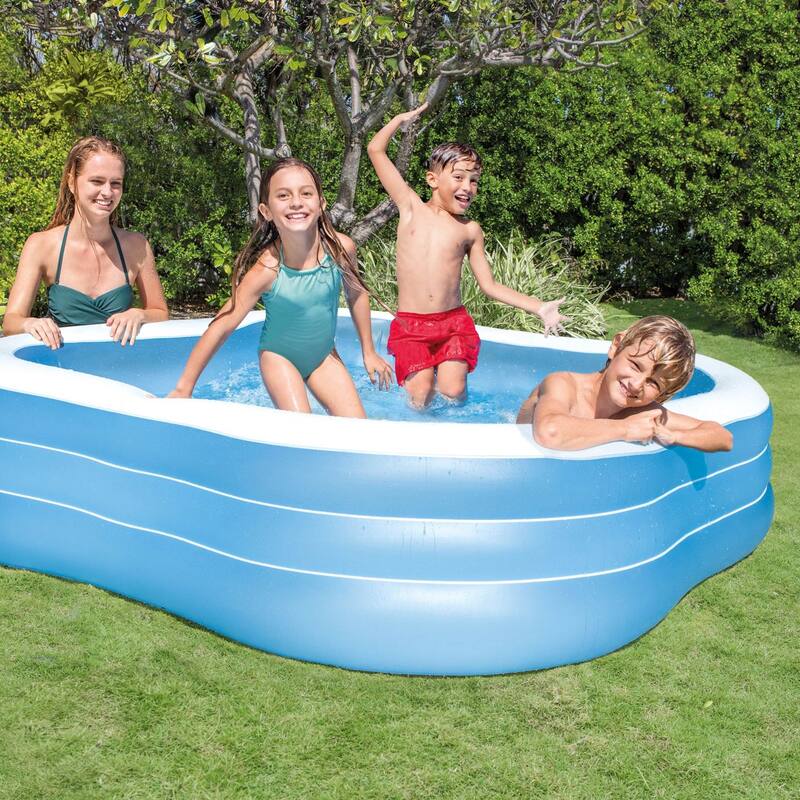 Intex 7.5ft x 22in Beach Wave Swim Center Inflatable Swimming Pool - 14