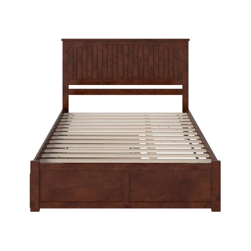 Nantucket Bed with Footboard and Twin Extra Long Trundle
