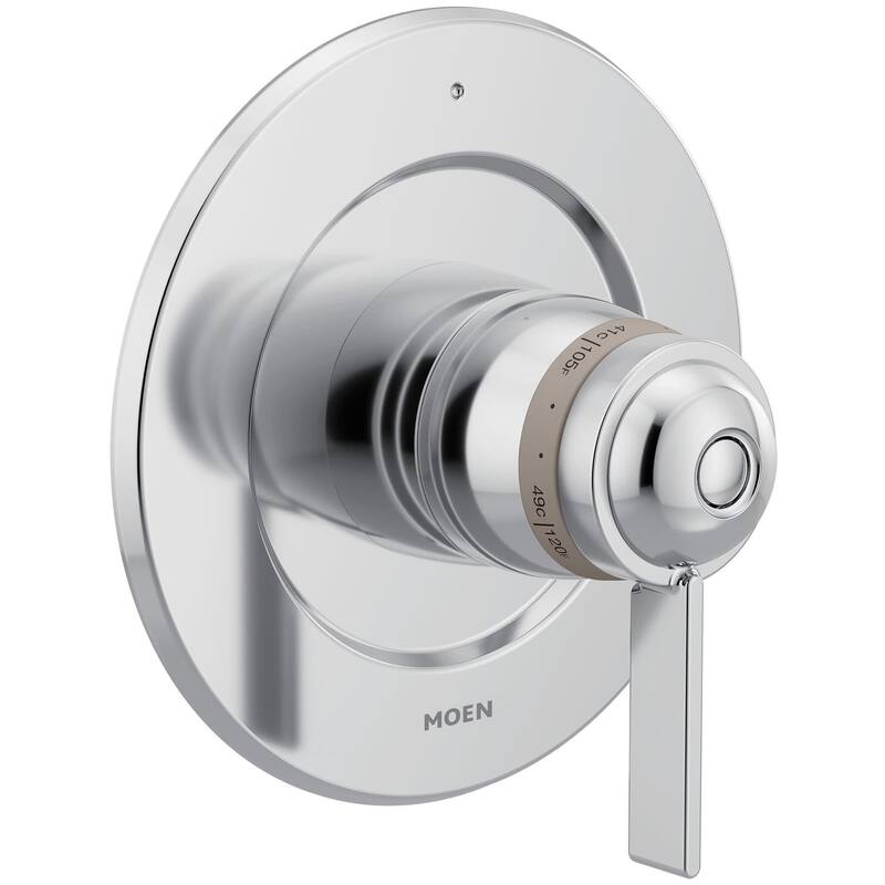 Moen Cia Thermostatic Valve Trim Only with Single Lever Handle - Less - Chrome