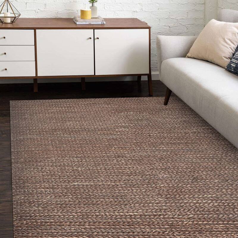 Overton Handmade Modern Contemporary Solid Area Rug