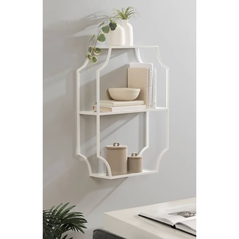 Kate and Laurel Ciel Metal Wall Shelf