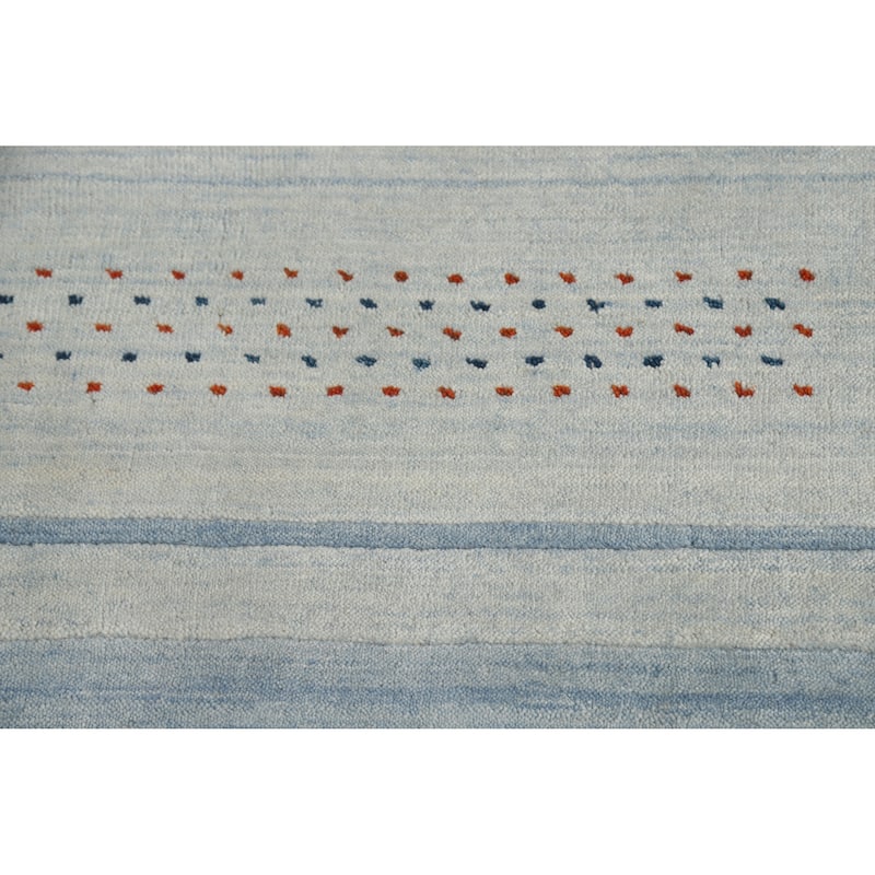 Hand Knotted Oriental 100% Wool Carpet Tribal Tribal Beige & Ivories Gabbeh Area Rug - 7' 6'' X 5' 3''
