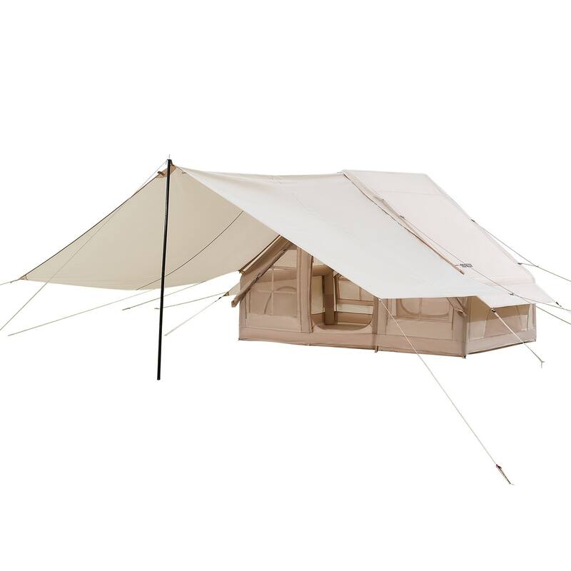 Inflatable Tent for Camping 4-6 Person Glamping Tent with Pump Easy Set up - Multi
