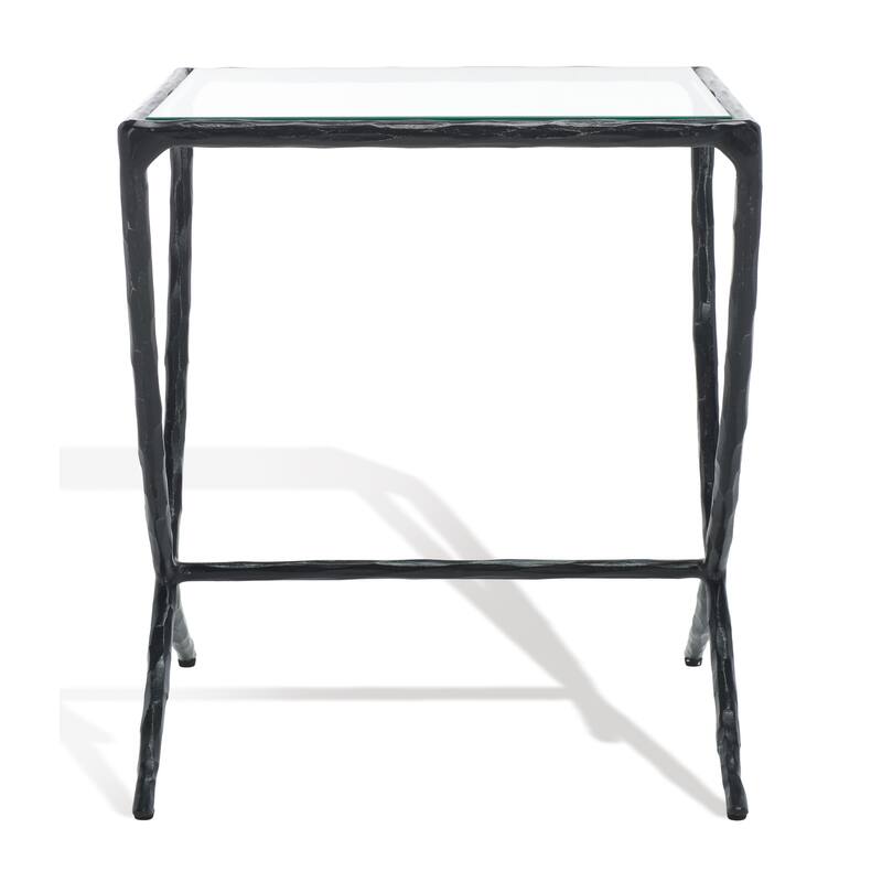 SAFAVIEH Couture Debbie Squareuare Metal Accent Table - 18Wx18Dx20H