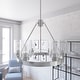 preview thumbnail 1 of 13, Hunter Hartland 6-Light Wagon Wheel Chandelier - Dining/Living Room, Kitchen Table, Entry - Farmhouse, Industrial, Transitional Brushed Nickel