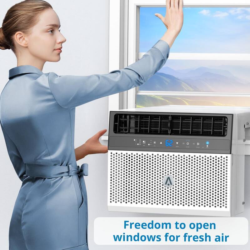 8000 BTU Window Air Conditioner, with Washable Filter, 115V/60Hz