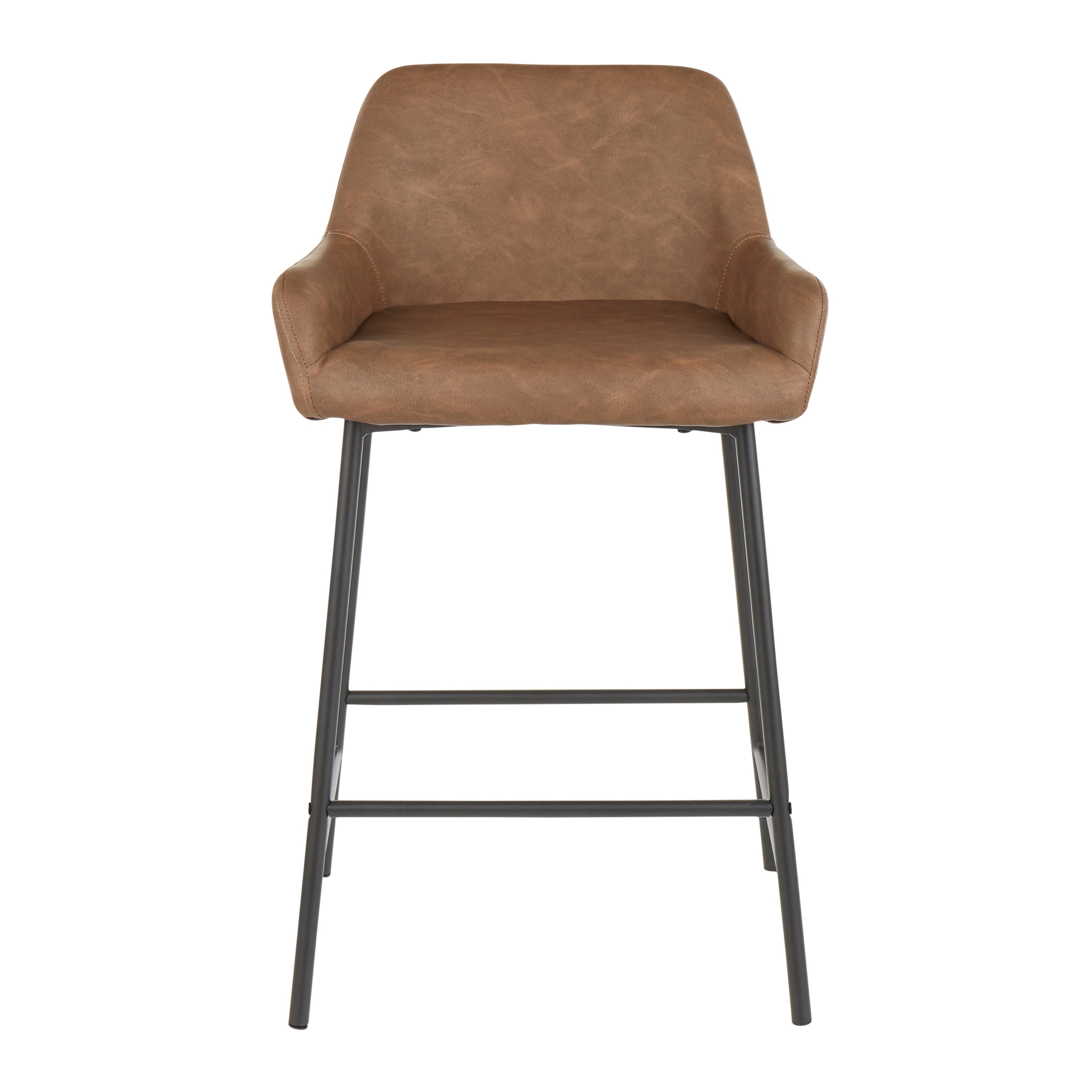 Carbon Loft Galotti Industrial Counter Stools Set of 2 N A