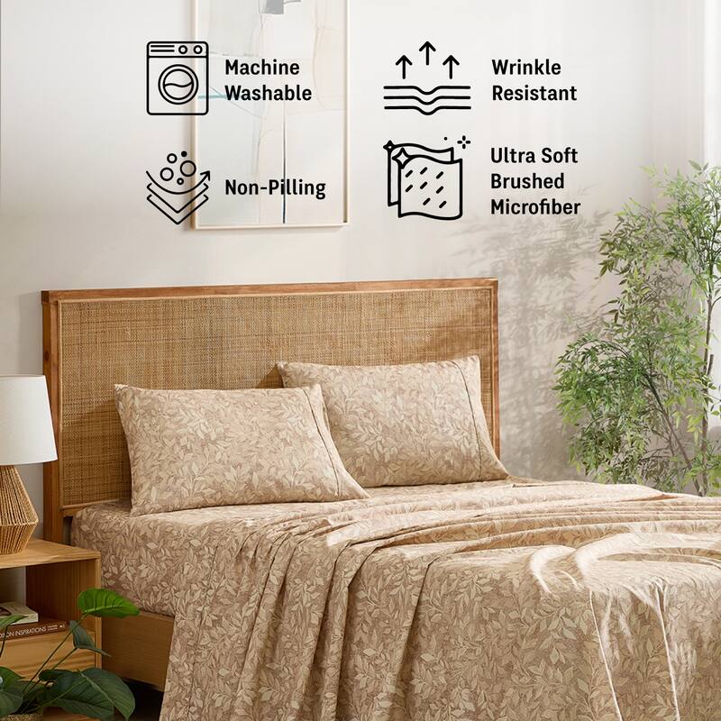 HLC.ME Floral Printed Ultra Soft Bed Sheets Set