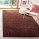 preview thumbnail 5 of 61, SAFAVIEH Handmade Soho Aloisa Roses N.Z. Wool Rug 7'6" x 9'6" - Chocolate/Red - Rectangle