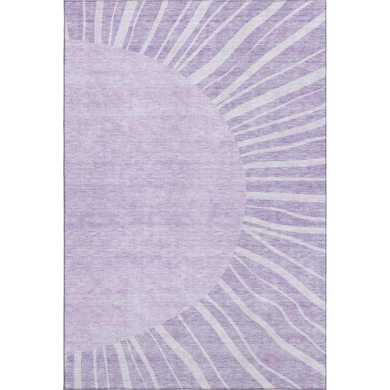 Premium Washable Super Soft Contemporary Rays Mayfield Rug