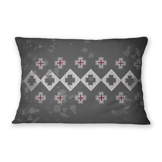 RIP CHARCOAL Outdoor Lumbar Pillow By Kavka Designs - Bed Bath & Beyond ...