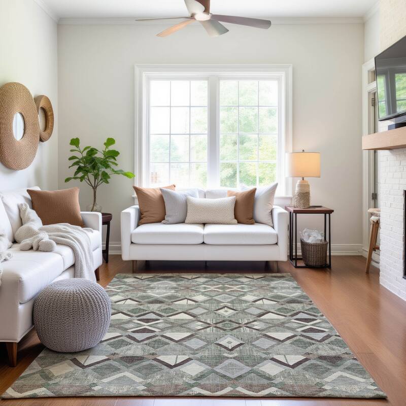 Premium Washable Super Soft Boho Geo Mayfield Rug