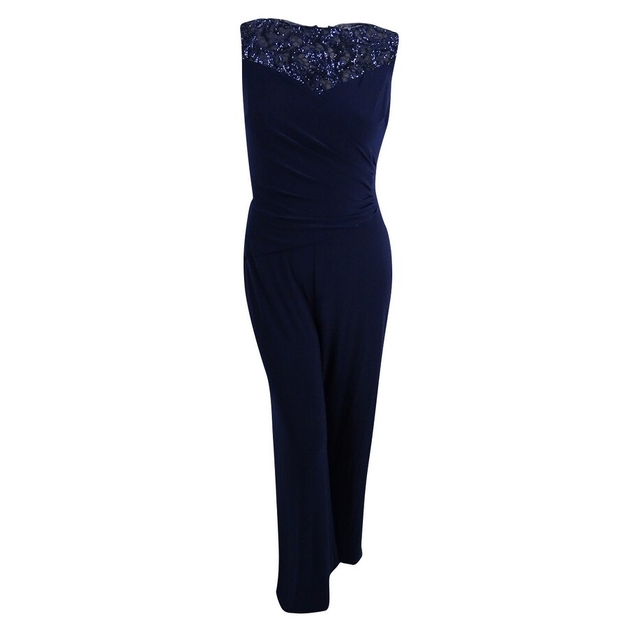 ralph lauren navy jumpsuit